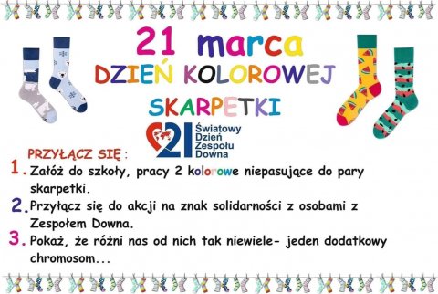 dzien kolorowych skarpet